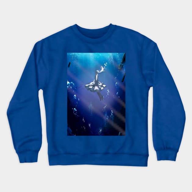 Still Waters Run Deep Crewneck Sweatshirt by Clifficus